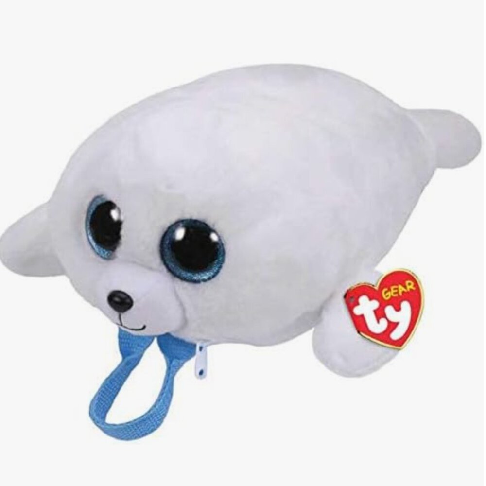 Ty Beanie Boo Icy The Seal Backpack NWT